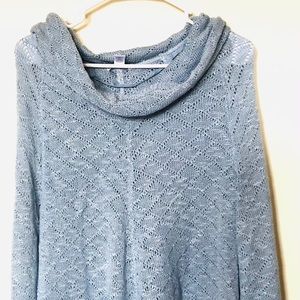 Cato Gray Tunic Lace Sweater XL